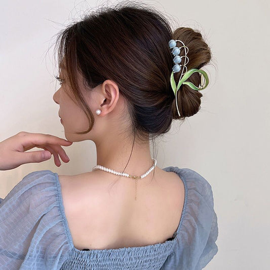 Lily Of The Orchid Simple Versatile Large Women's Zinc Alloy Hair Clip 900ab05a 46f6 4cf2 873c 5520560311ea