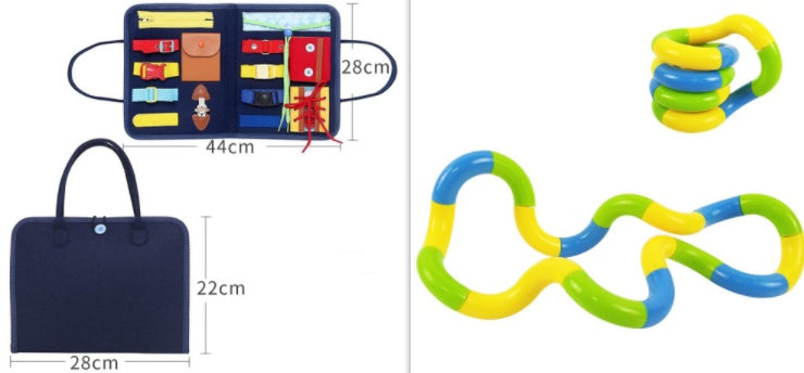 New Busy Book Children's Busy Board Dressing And Buttoning Learning Baby Early Education Preschool Sensory Learning Toy 900c9
