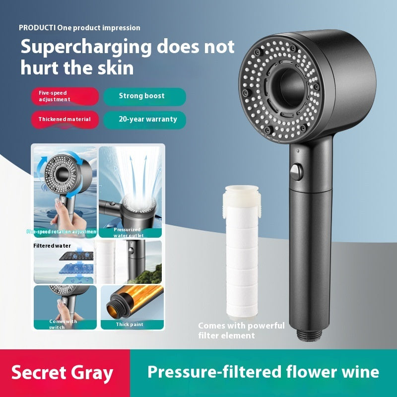 Spray Hair Dryer Shower Head One-click Water Stop Boost Nozzle 901e5128 1733 4028 9eca 2f37bd68f87c trans