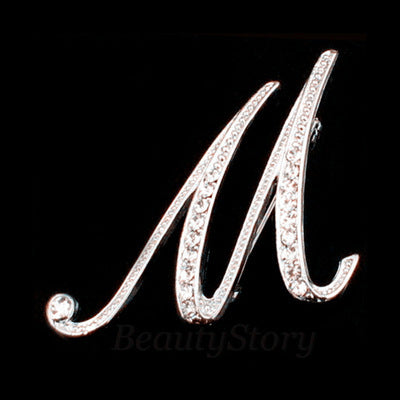 English letter brooch with diamonds 902366683484