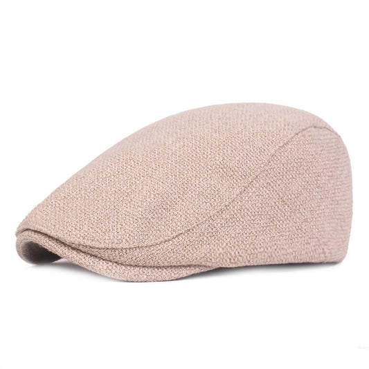 Outdoor Tourism Monochrome Cotton And Linen Berets 90307641656