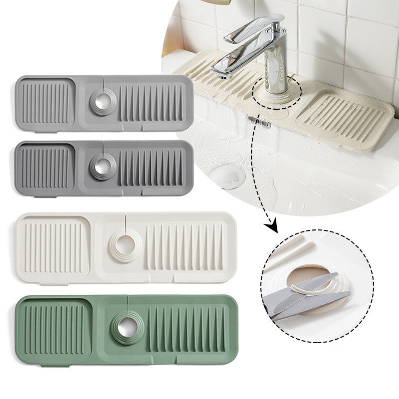 Silicone Anti-skid Faucet Drain Pad 9034fb46 9a2d 4355 b181 7b5c3b5386f3