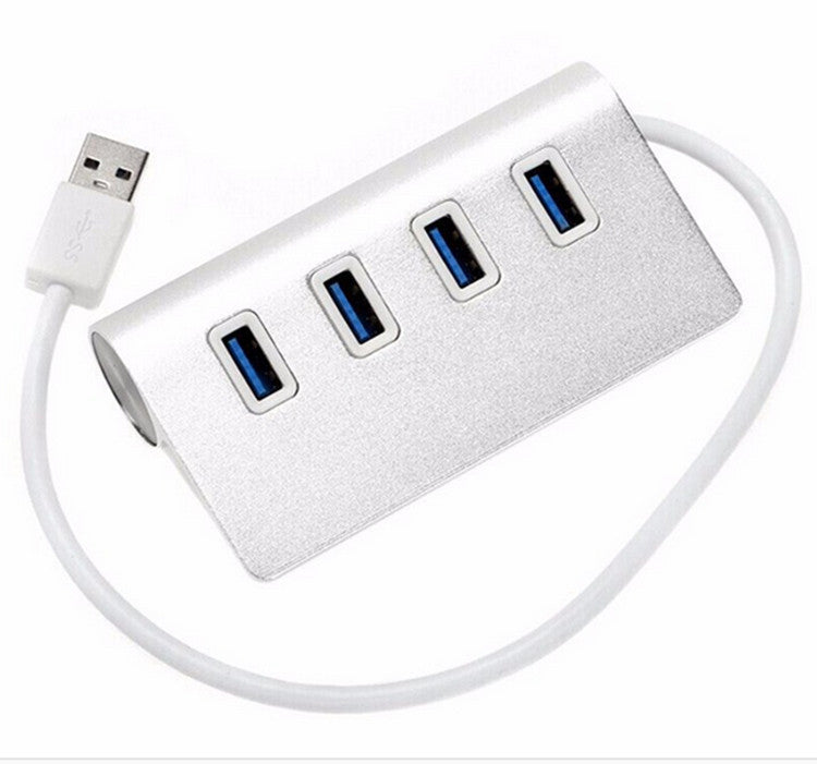 Household Portable Aluminum Alloy Four-port Hub