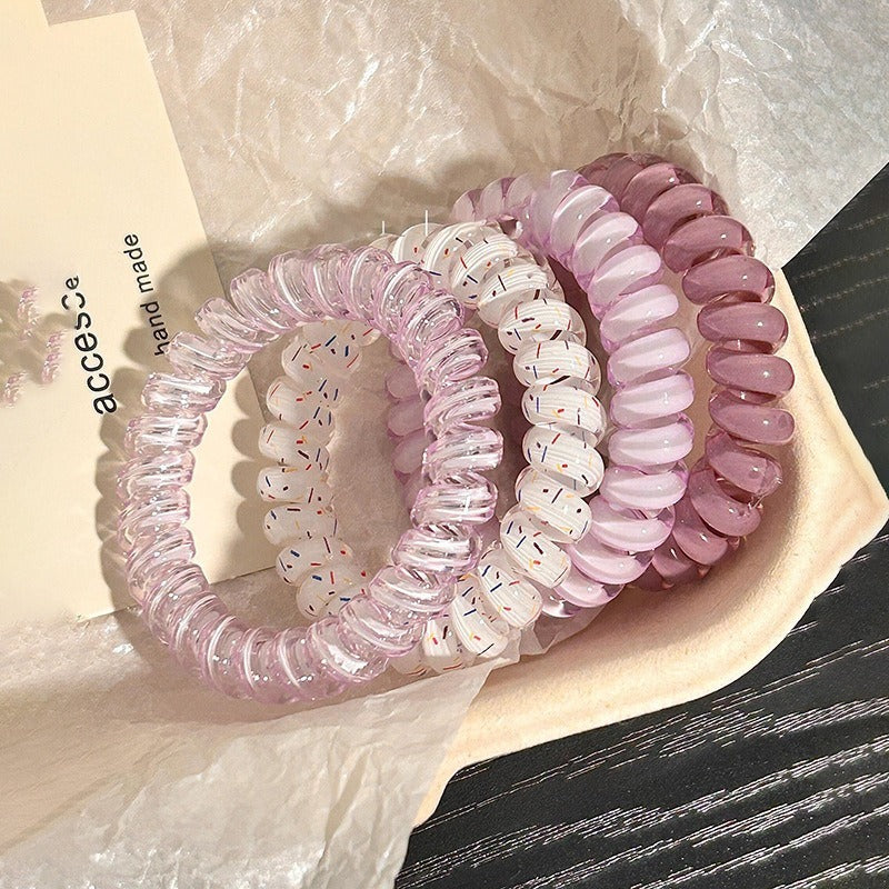 Telephone Wire Hair Ties Hair Rope Hair-binding High Elasticity Not Tight Hair 903ac85c a67d 4b95 a4b9 b17903d7cc34