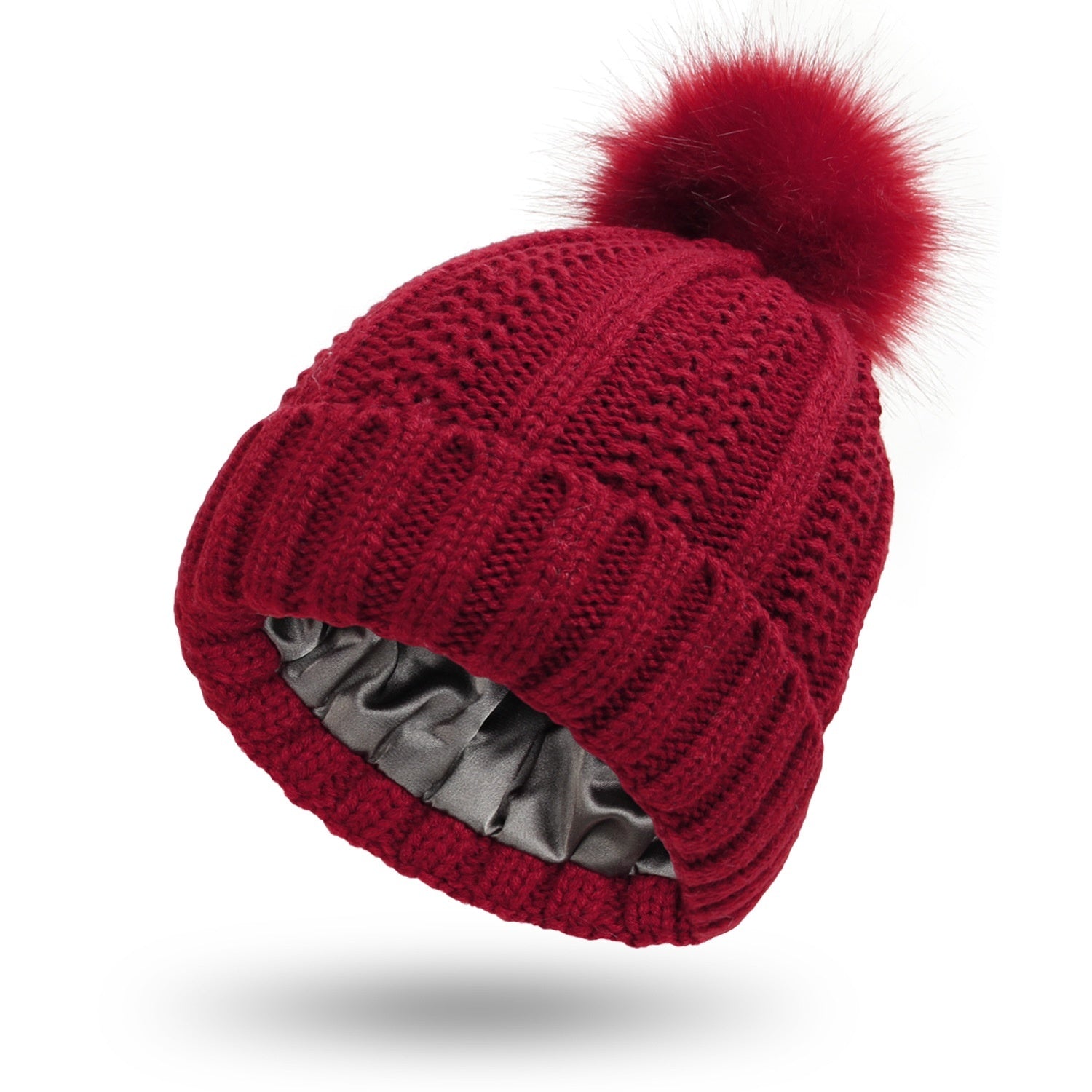 Woolen Cap Knitted Protection Hairstyle Silky Stretch Satin Knitted Hat 90428385 ca21 4b9a ba1c 2419d17c96f1 trans