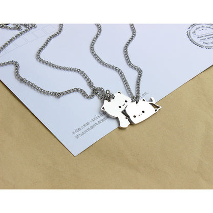 Hug Cat Necklace Girlfriends Cute Cartoon Men And Women 904cc963 2d85 4faf b0f4 dc7b453ddd84