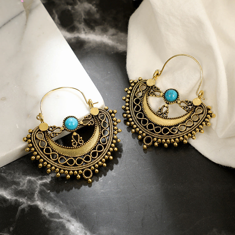 Geometric hollow semicircle turquoise 906091824502