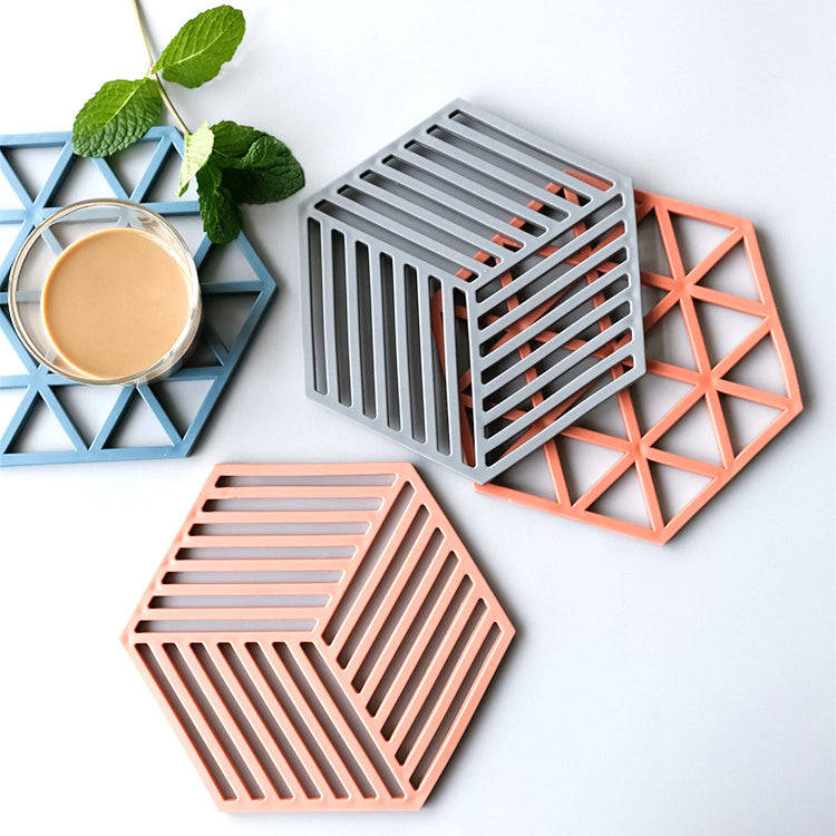 Hexagonal anti-scalding pot coaster 906624371331