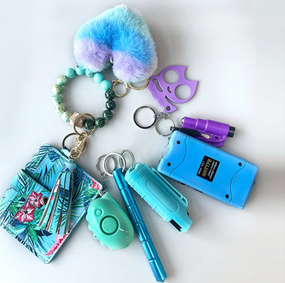 Beaded Card Bag Wool Ball Bottle Opener Finger Tiger Key Self-defense Key Buckle Set 906d80a4 d023 4d84 b742 fa3b6e13673a