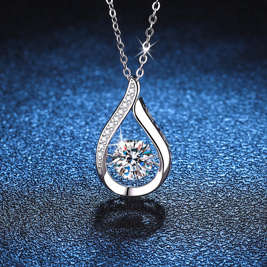 Women's Sterling Silver Pendant Mosonite Necklace 9084f49c 709e 46bc b1f8 7eb8838393a8