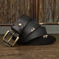 Handmade Retro First Layer Cow Leather Belt 9085ff58 402f 424e acaa eeb2c492c984