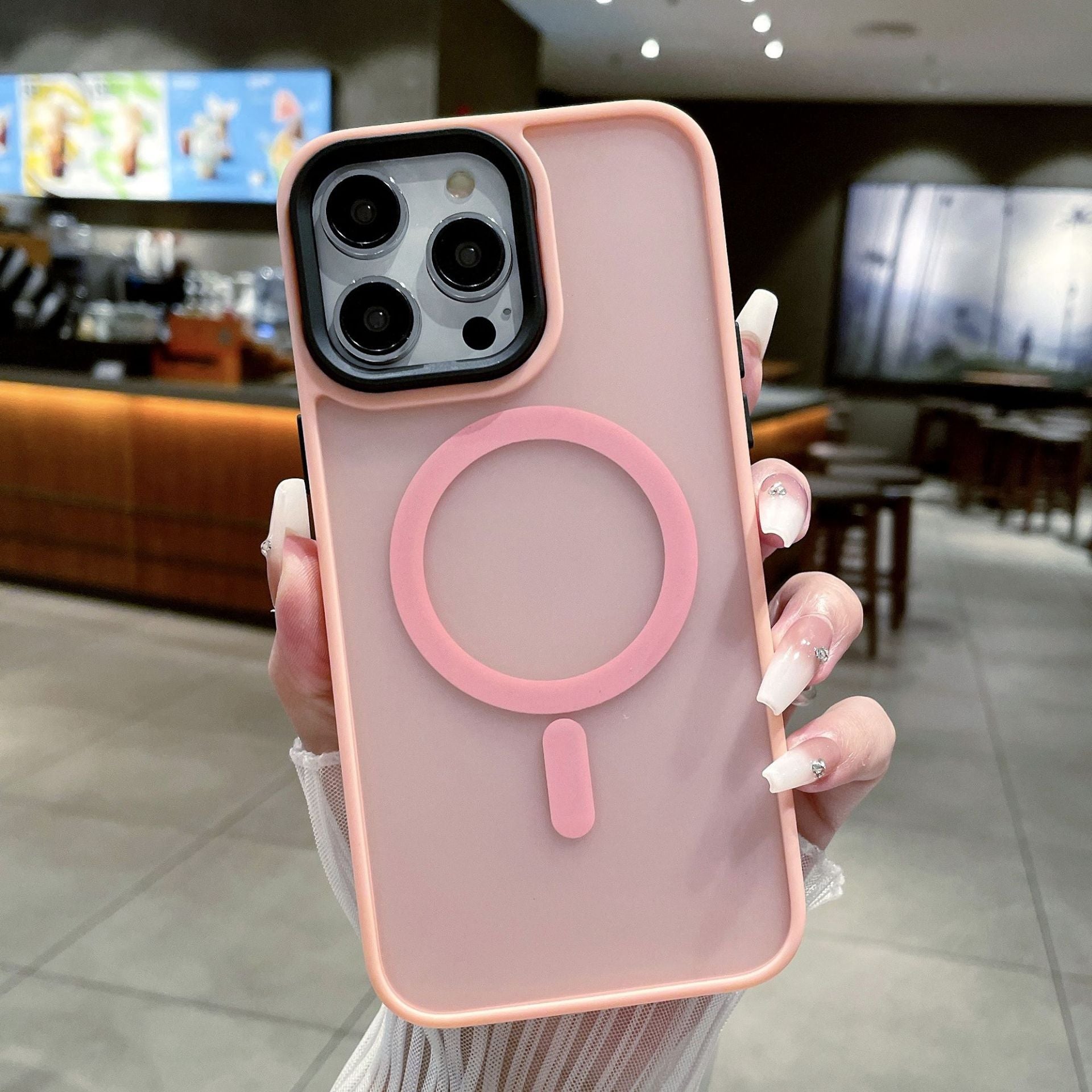 Soft Color Magnetic Phone Case Frosted Feel Protective Shell 9090dae0 b1bd 4ec6 8287 af9232028f4d