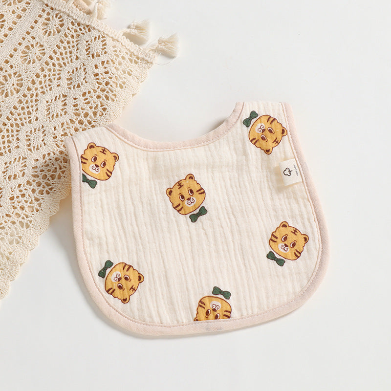Cotton Gauze U-shaped Bib Baby Saliva Towel 90b82f84 9e41 4d4f 8d03 4af5e21e578a