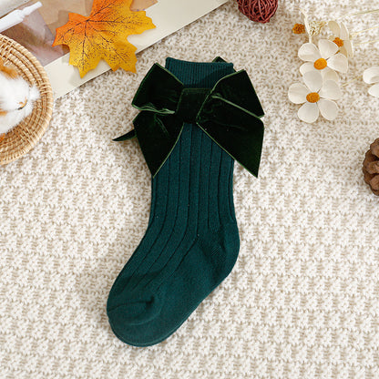 Children's Christmas New Year Lint Bowknot Baby's Socks 90bdd4ca 601b 47d4 a90d b429bd60656f