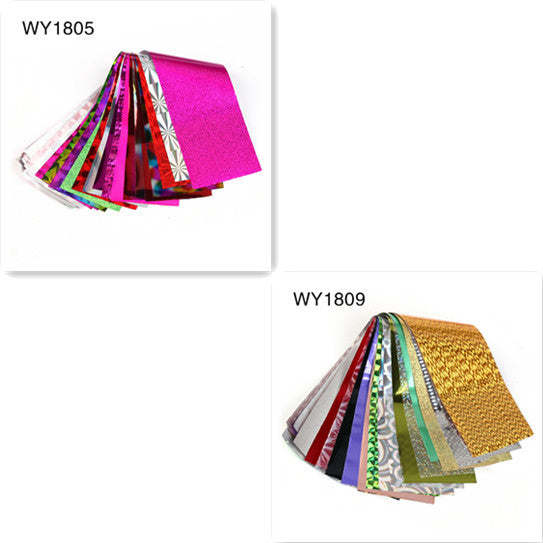 16pcs 20x4cm Mix Nail Art Transfer Foil Sticker - HD Wireless Product #10
