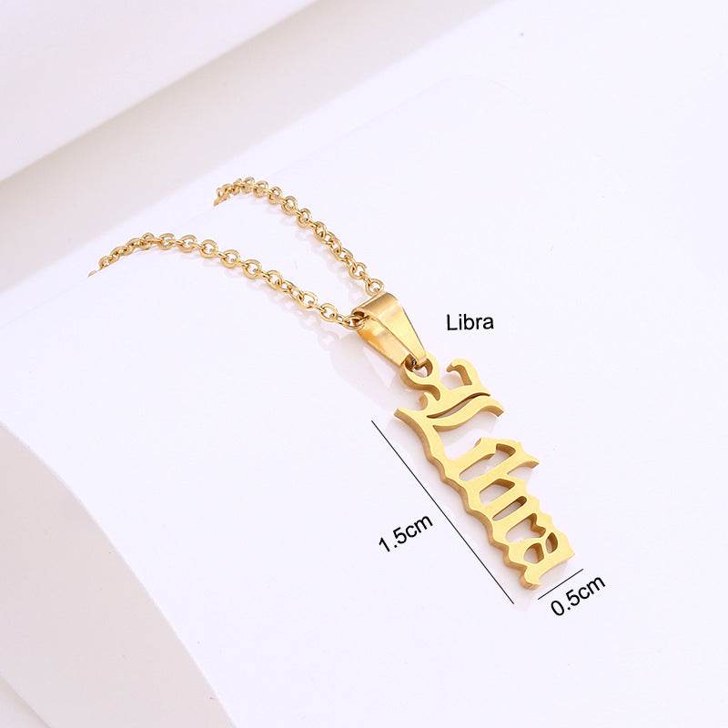 Stainless Steel Zodiac Necklace 90c861e0 d4d0 418a a320 350abcf8b0b8