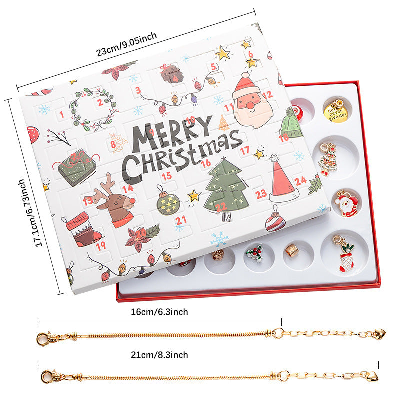 Diy Creative Children's Bracelet Ornament 24 Grid Calendar Christmas Blind Box 90c94ba5 baaa 477a a651 ca8890788df4
