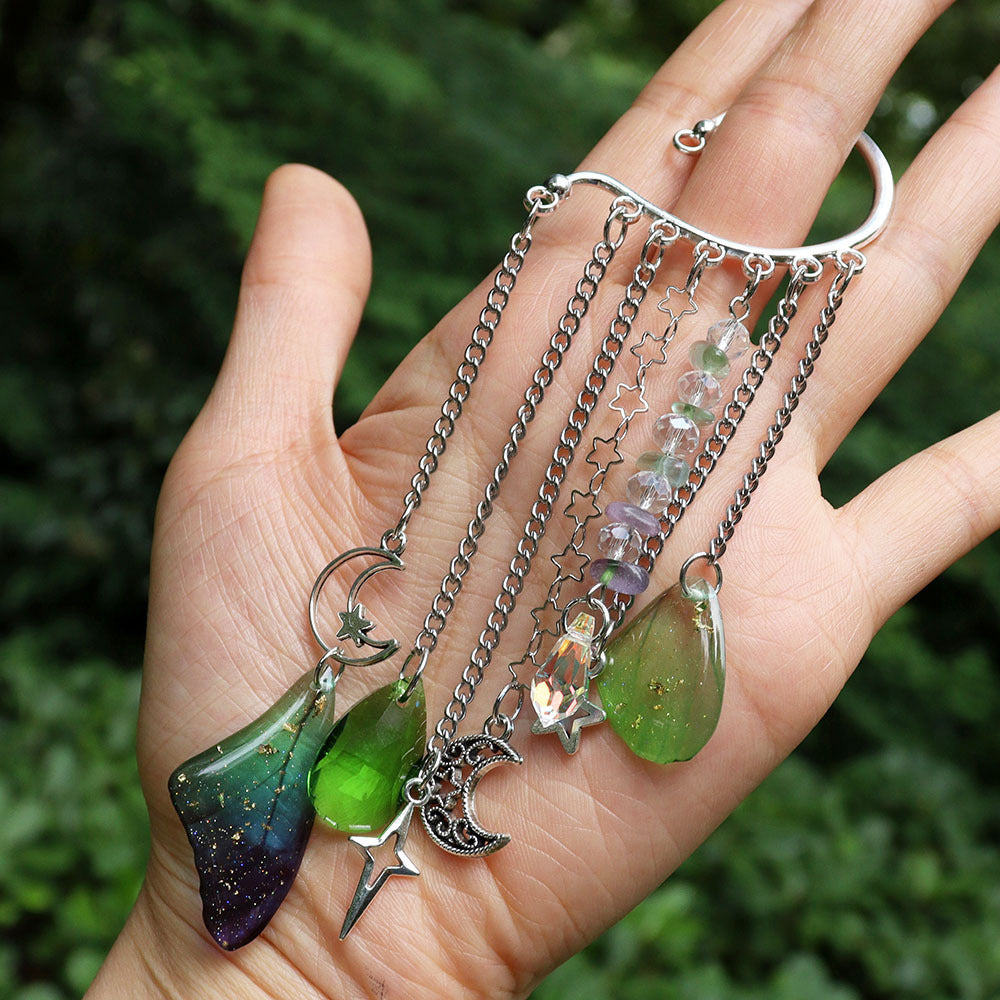 Natural Crystal Gravel Silver Ear Hook Handmade Earrings 90ce6d3c b9cb 4cbd bad5 2b21d2865225