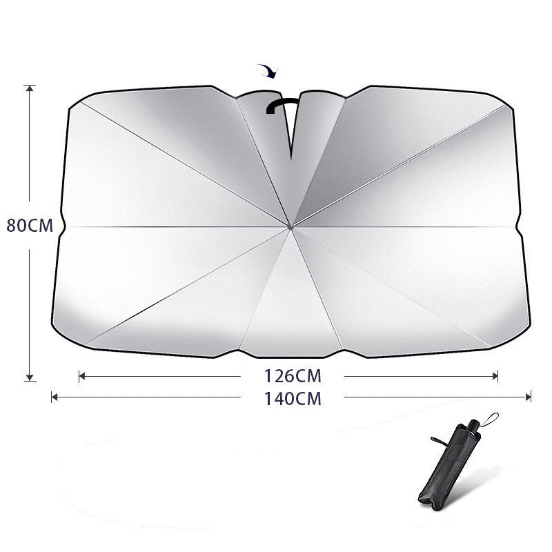 Foldable Car Windshield Sun Shade Umbrella UV Protection Heat Insulation Parasol Auto Front Window Cover Interior Protector S