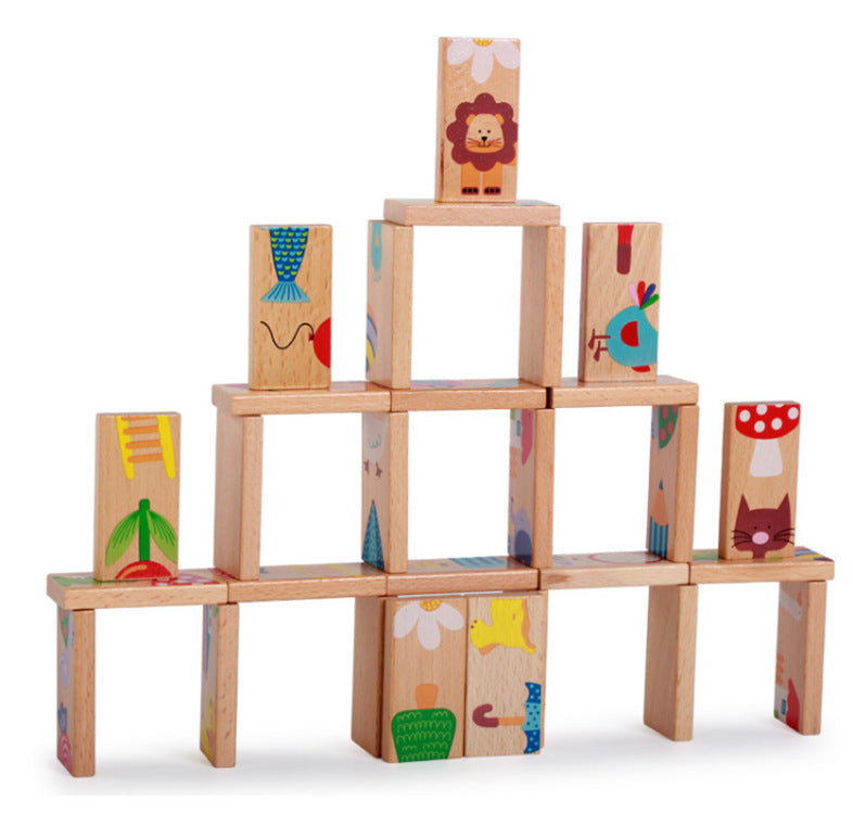 28 Animal Dominoes Children's Wooden Toy - HD Wireless Product #6