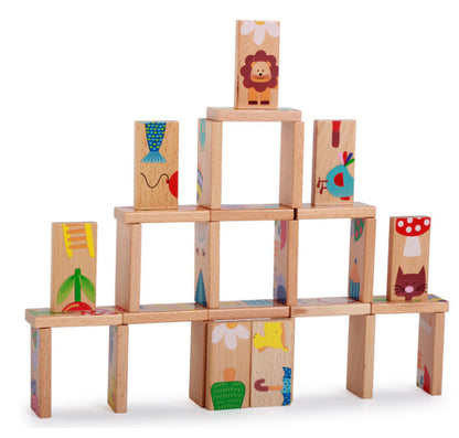 28 Animal Dominoes Children's Wooden Toy - HD Wireless Product #6
