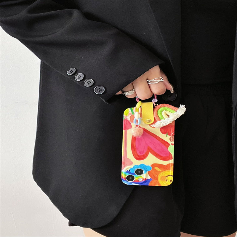 Graffiti Love Rainbow Crossbody New Creative Soft Shell - 图片 2