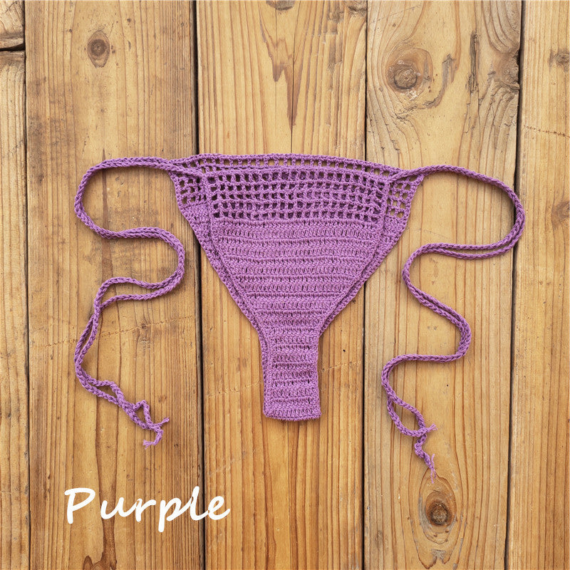Handmade Crochet Bikini Bottoms Cotton Sunbathing Swimming Trunks 9100bebe a9c1 41de 85dc ed09afc4a88b