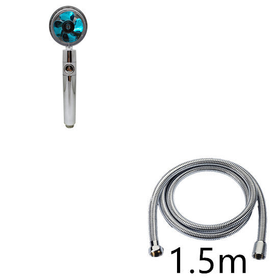 Propeller Driven Shower Head With Stop Button And Cotton Filter Turbocharged High Pressure Handheld Shower Nozzle 9106a6e9 4e