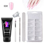 Painless Extension Gel Nail Art Without Paper Holder Quick Model Painless Crystal Gel Set 910833037744