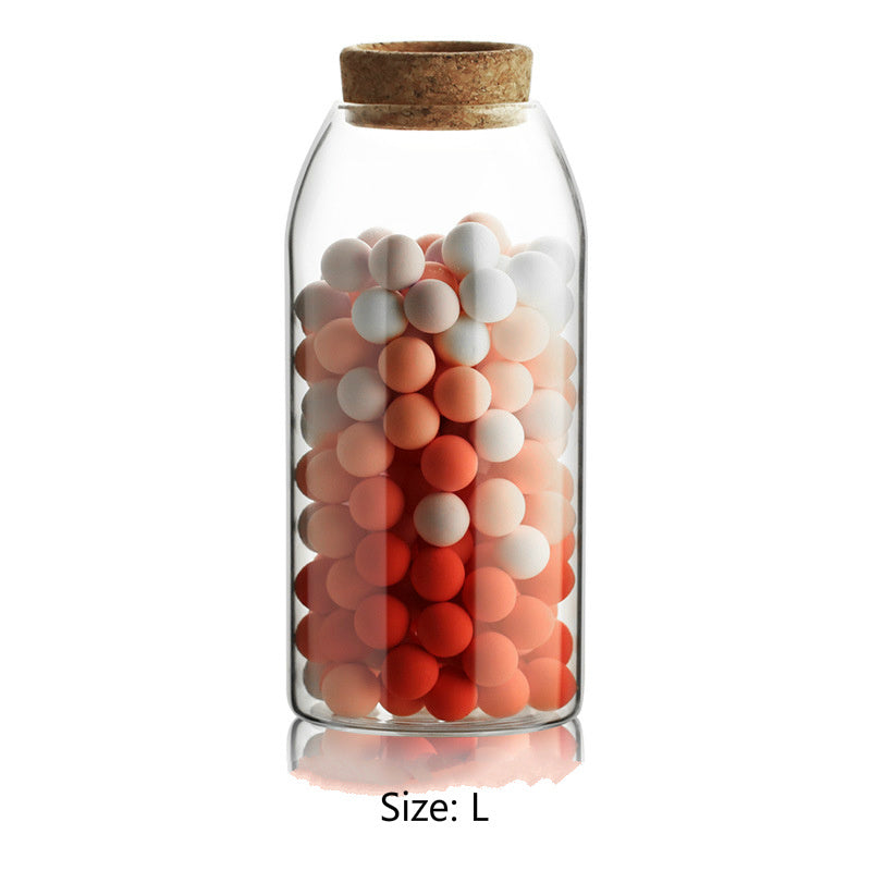 Kitchen food storage tank transparent glass sealed jar 9110109267590