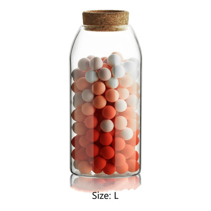 Kitchen food storage tank transparent glass sealed jar 9110109267590