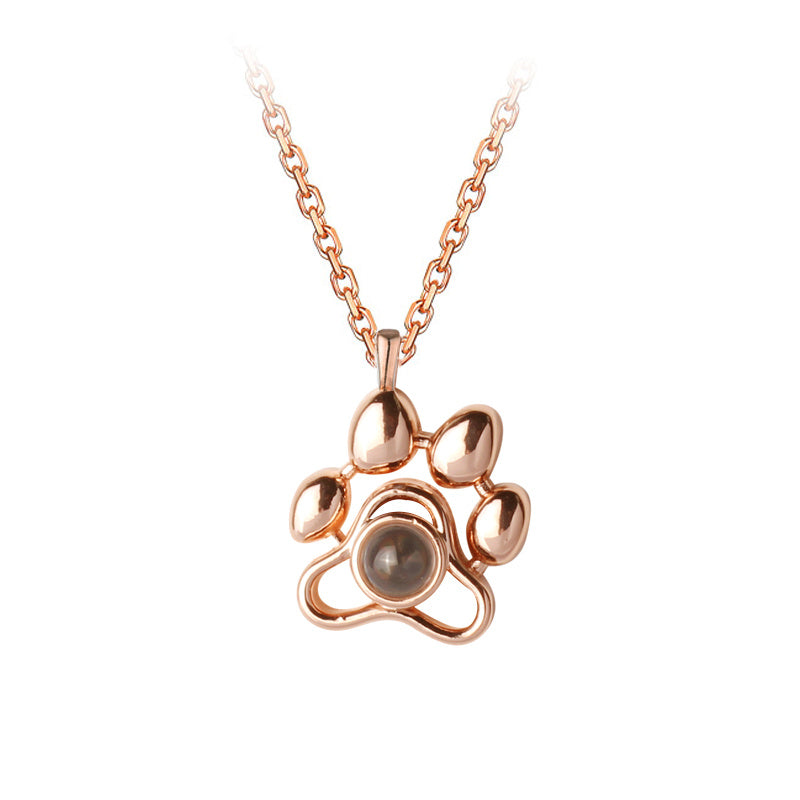 Projection cat paw necklace 911727129392