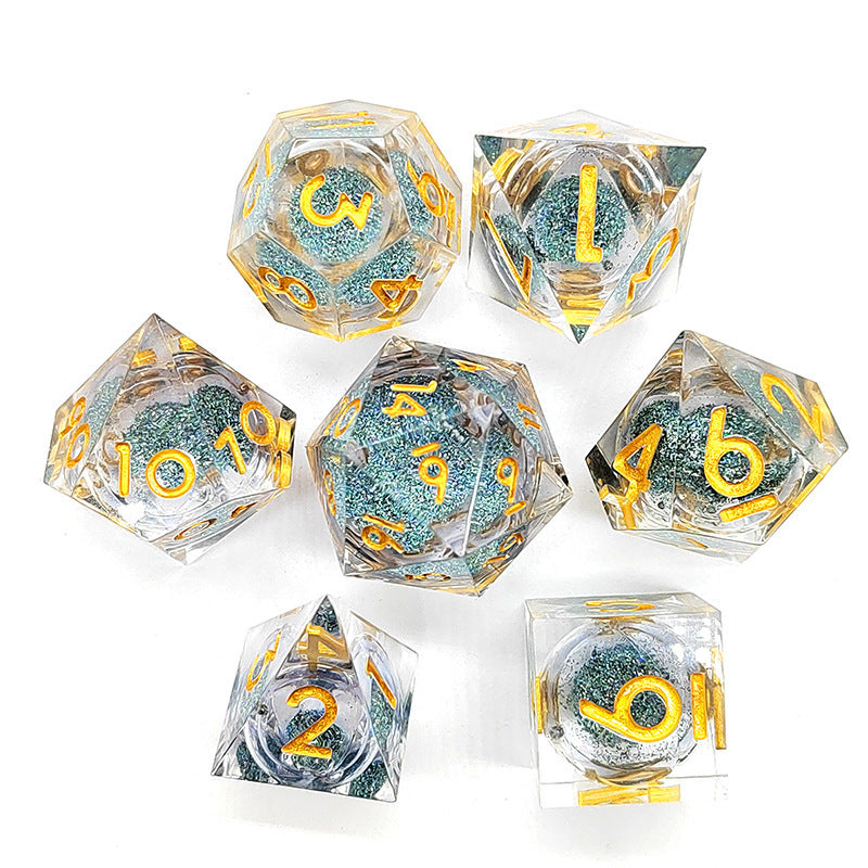 The New Pointed Resin Dragon Eye Can Rotate DND Game Dice 91181924 398d 4af8 9364 acfd557dd203