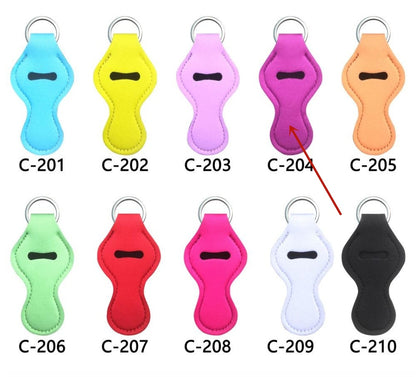 Lipstick Case Keychain Neoprene Lipstick Protective Cover Outdoor Portable Lipstick Pendant Keychain 911d64d2 ae27 44bc 93a1 