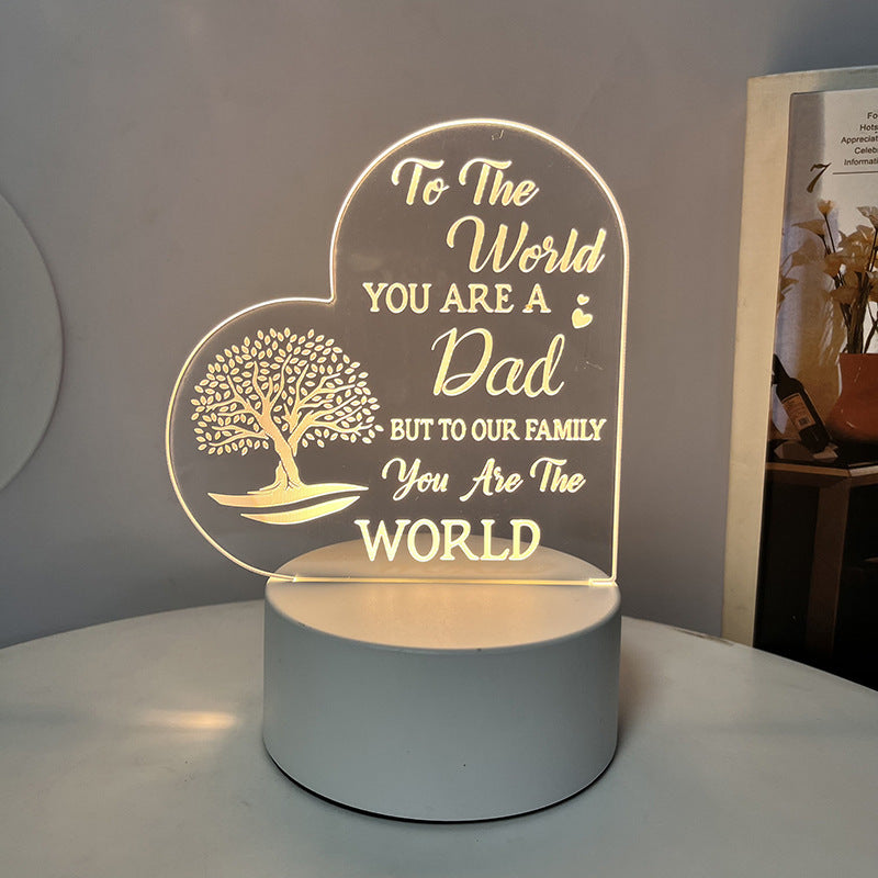 Creative 3D Night Heart Shaped Blessing Language USB Small Table Lamp 9124dfea 4d2e 45fa 993d 7f841215f0d4