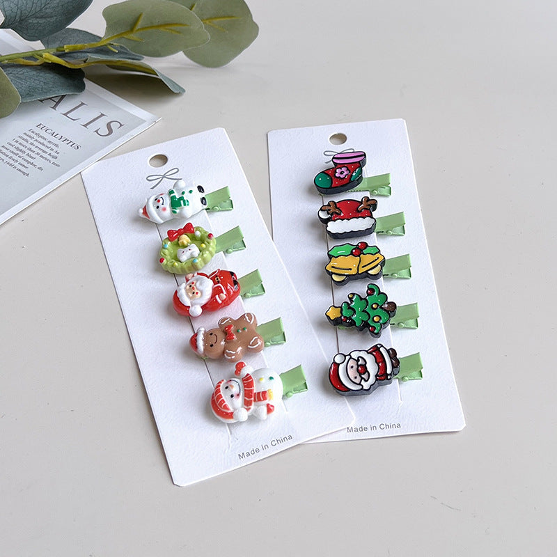 Christmas Hair Accessories Little Girl Christmas Tree Elk Barrettes 91280d0b f5e2 427c 9c63 940878f9b6f9