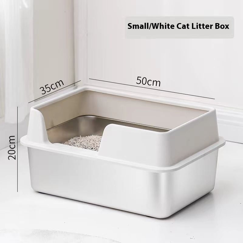 Stainless Steel Litter Box High Fence Anti-splash 913a4505 1a4b 4f98 b56a 6053b31be5bd trans