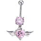 Heart-shaped Belly Button Puncture Human Body Jewelry