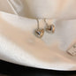 Simple Love Heart Earrings Small And High-end 916092bf 1966 4379 a7f2 db26901ec6f7