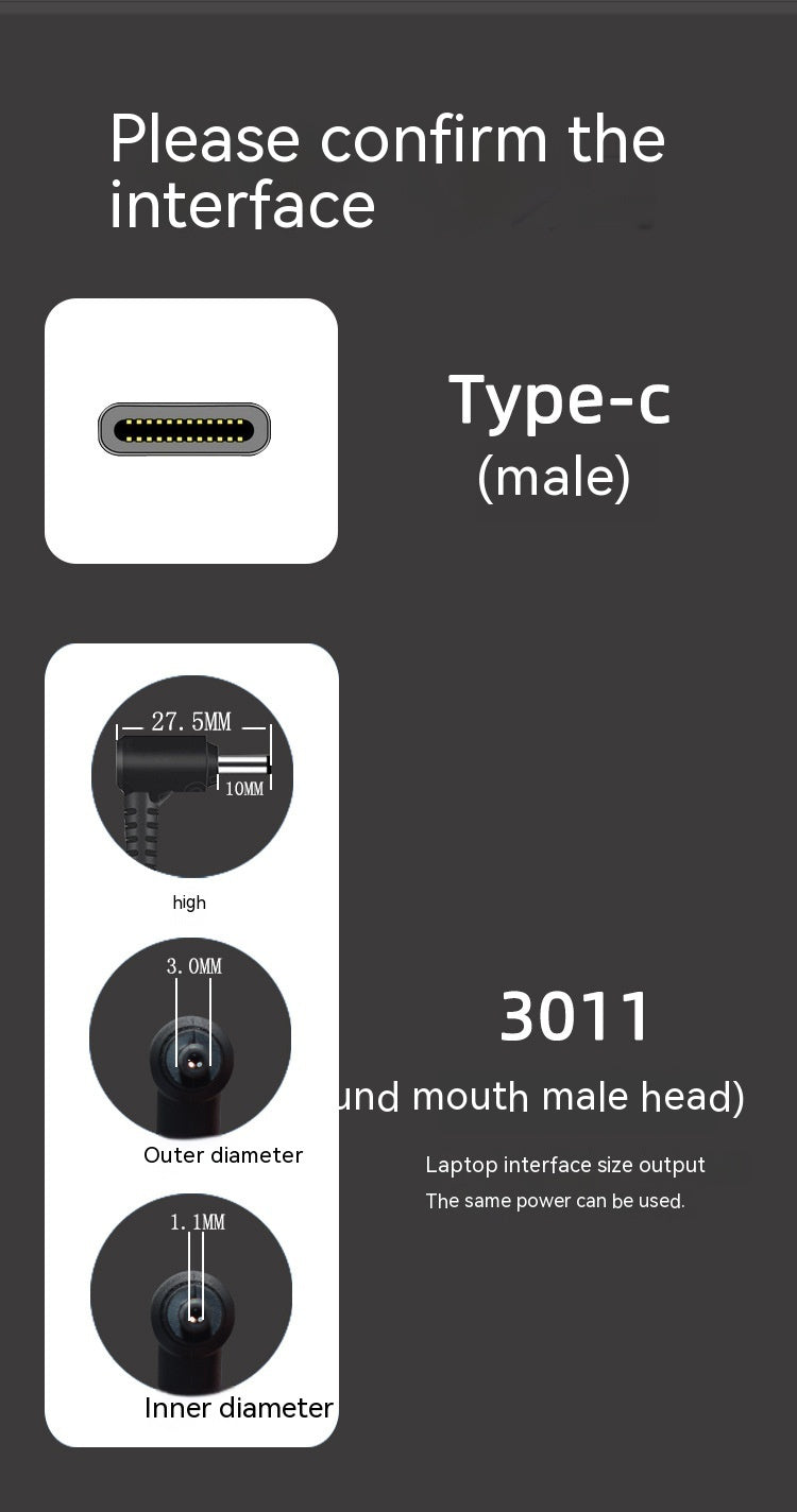 Type-C Male Connector To 3011 Elbow Laptop PD Trap Line USB-C 3A Fast Charge 15 M 91701b07 84c0 4404 8f1b d2ee2e194256 trans