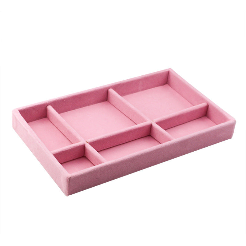 Jewelry storage box flannel earrings jewelry box storage box 918415553911