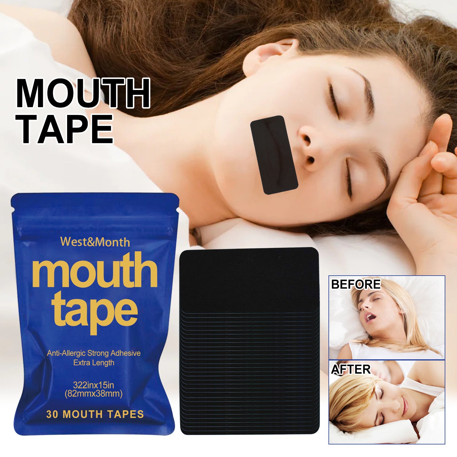 Closed Mouth Anti-snoring Sleep Stickers 91a58fb5 499e 4305 acd8 f9384584d44b