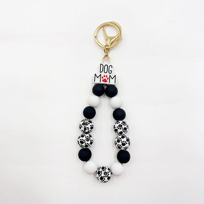 Silicone Wooden Beads Bracelet Keychain 91ab5163 2865 43b3 a044 846fb4b0407a