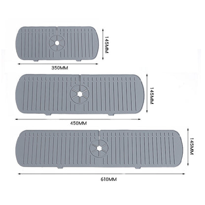 Silicone Draining Pad Wash Basin Kitchen Faucet Splash-proof Mat Multifunctional Sink Draining Table Splash-proof Water Artif