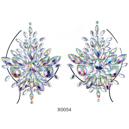 Women's Fashion Party Decoration Face Stickers 91ae632a 2683 4e73 9334 15189e3fa38b