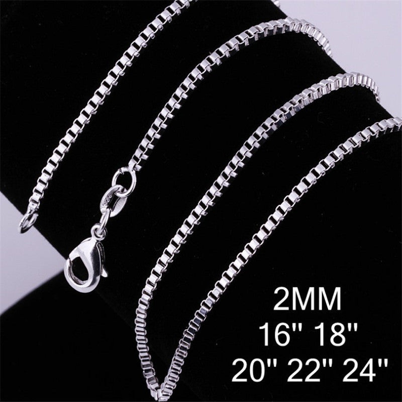 Fashion Simple 2MM Box Chain Gold 91b0729d c56c 4ee8 a4c8 ee51a04d76d9