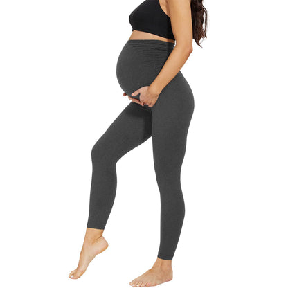 Pregnant Women's Cropped High Waist Fashion Casual Leggings 91b10b67 be50 45a5 8653 cc1b7cc7f1ce