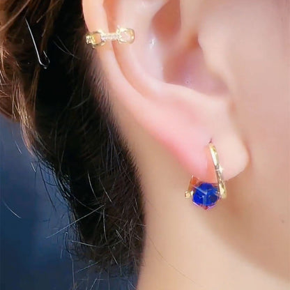 Colorful Crystal Blue Carat Ear Clip Women 91be205e 8d54 4a9a b464 82e9ba293430