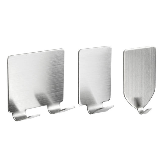 304 Nail-free Stainless Steel Hook Kitchen Living Room Storage Hook Multi-functional Single Hook Behind The Door Stainless Steel Small Hook - HD Wireless Product #1