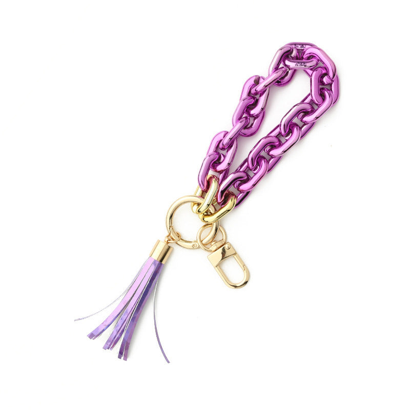 European And American Popular Ornament Highlight Plastic Key Ring 91ff632e f6cc 4bcd b15e cf3154f3d451